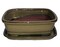 Ceramic Bonsai Pot/Attached Saucer - 8" x 6.25" x 3" + Felt Feet - Mustard